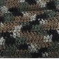 Forest Camouflage Crocheted Scarf handmade