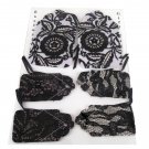 Black and White Lacy Handmade Gift Tag Set
