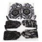 Black and White Lacy Handmade Gift Tag Set