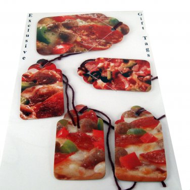 Handmade Pizza Gift Tag Set