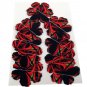 Black Red Bold Flower Die Cut