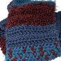 Infinity Statement Scarf Blue Red Wide 46 x 7