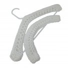 Coat Hanger Crocheted Covers in White