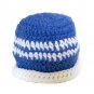 Blue White Hat and Booties set