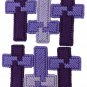 Shades of Purple Easter Cross Christmas Ornament Decorations