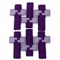 Purple Passion Easter Cross Christmas Ornaments