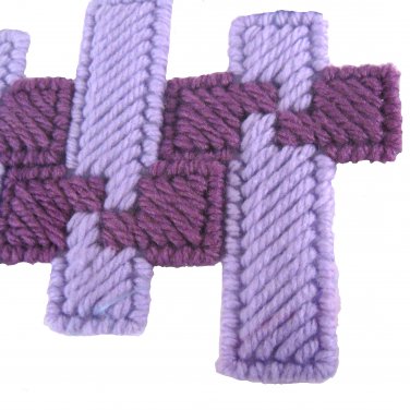 Purple Lavender Easter Christmas Cross Ornaments