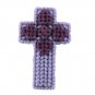 Shades of Purple Christian Cross Ornament double sided