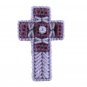 Lavender Purple Easter Christmas Cross Ornament