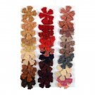 Multicolored Basket Weave Vinyl Die Cut Flowers