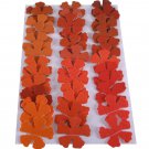 Orange and Red Vinyl Die Cut Flowers
