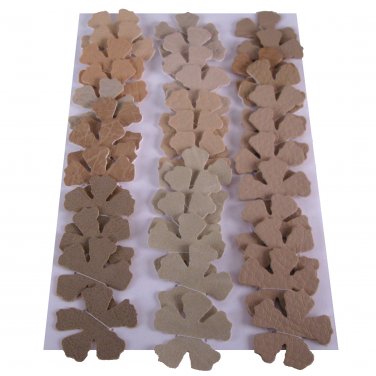 Shades of Tan Vinyl Die Cut Flowers