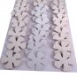 Die Cut Flowers in Off-White Leather