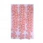 Pink Textured Die Cut Vinyl Wall Covering Flowers