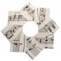 Sheet Music Christmas Ornament Origami Wreaths