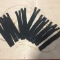 12 Black Nylon Coil Teeth  Zippers Size 5"