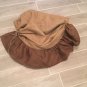 Natural/Dark Brown Burlap Rustic Farmhouse Tie Up Balloon Style Valance /Curtain