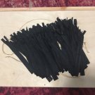 100 Pcs Black 7" Invisible Concealed Nylon Closed End Zippers