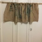 Upcycled Coffee Beans Bag Valance, Recycled Coffee Beans Bag Valance,