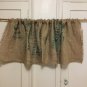 Upcycled Coffee Beans Bag Valance, Recycled Coffee Beans Bag Valance,