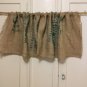 Upcycled Coffee Beans Bag Valance, Recycled Coffee Beans Bag Valance,