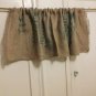 Upcycled Coffee Beans Bag Valance, Recycled Coffee Beans Bag Valance,