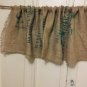 Upcycled Coffee Beans Bag Valance, Recycled Coffee Beans Bag Valance,