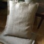 Fully Lined And  Tie Closure, Natural Burlap Shams 26 "X 26" With 1" Flange