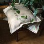 Fully Lined And Tie Closure, Natural Burlap Shams 26 "X 26" With 1" Flange