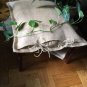 Fully Lined And Tie Closure, Natural Burlap Shams 26 "X 26" With 1" Flange