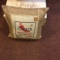 19.5"X19.5" Recycled Rice Bag/Natural Burlap Trimmed Picture Frame Pillow Cover