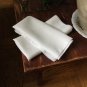 10 White Polyester  Table Napkins Wedding Party Decorations