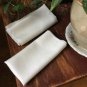 10 White Polyester  Table Napkins Wedding Party Decorations