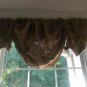 Natural Burlap Shabby Chic Rustic Primitive Crinkled/Wrinkled Tie Up Valance Cur