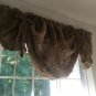 Natural Burlap Shabby Chic Rustic Primitive Crinkled/Wrinkled Tie Up Valance Cur