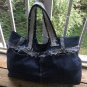Allison Handmade Upcycled Reinvented Distressed Denim Jeans Rag Travel Bag Carry