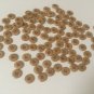 96 tan 4 hole flat buttons, 3/4"