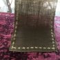Brown Burlap With Natural Burlap Trim Insert Table Runner 14"x 79"