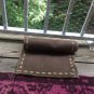 Brown Burlap With Natural Burlap Trim Insert Table Runner 14"x 79"