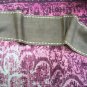 Brown Burlap With Natural Burlap Trim Insert Table Runner 14"x 79"
