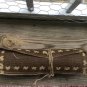 Brown Burlap With Natural Burlap Trim Insert Table Runner 14"x 79"