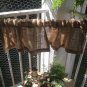 Natural Burlap Valance Curtain 57" x 13"