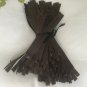 158 Dark Brown 8" Nylon Coil Closed End Zippers