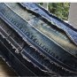 Upcycled Denim Jeans Patchwork Pillow Cover