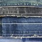 Upcycled Denim Jeans Patchwork Pillow Cover