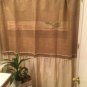 Upcycled Primitive Burlap/Muslin Shower Curtain, Farmhouse Country Rustic Shower