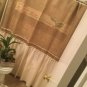Upcycled Primitive Burlap/Muslin Shower Curtain, Farmhouse Country Rustic Shower