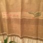 Upcycled Primitive Burlap/Muslin Shower Curtain, Farmhouse Country Rustic Shower