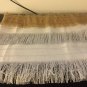 Natural Burlap/White Linen Blend Valance/Curtain