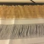Natural Burlap/White Linen Blend Valance/Curtain